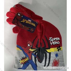 Súprava čiapky a rukavice zimné prstové spiderman detská chlapčenská (ONE SIZE) SETINO HW4087