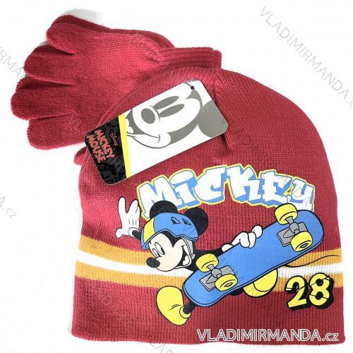 Súprava čiapky a rukavice zimné prstové mickey mouse detská chlapčenská (ONE SIZE) SETINO HW4074