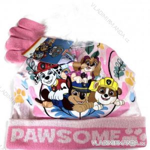 Súprava čiapky a rukavice zimné prstové paw patrol detská dievčenské (ONE SIZE) SETINO HW4037