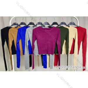 Croptop dlhý rukáv dámsky (S/M ONE SIZE) TALIANSKA MÓDA IMPLP2303500065