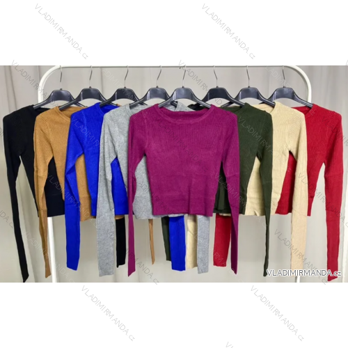 Croptop dlhý rukáv dámsky (S/M ONE SIZE) TALIANSKA MÓDA IMPLP2303500065