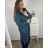 Cardigan dlouhý dlhý rukáv dámsky nadrozmer (2XL/3XL ONE SIZE) TALIANSKA MÓDA IM423VIOLETTA