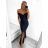 Šaty extra dlhé elegantné spoločenské trblietavé carmen dámske (S/M ONE SIZE) TALIANSKA MÓDA IMM22FUZZY/DU -   strieborná
 -   S / M