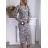 Šaty elegantný dlhý rukáv dámske (S/M ONE SIZE) TALIANSKA MÓDA IMWAA234065