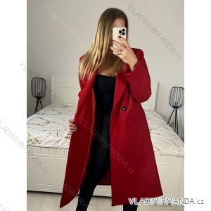 Kabát flaušový dlhý dámsky (S-XL) TALIANSKA MÓDA IMD22901