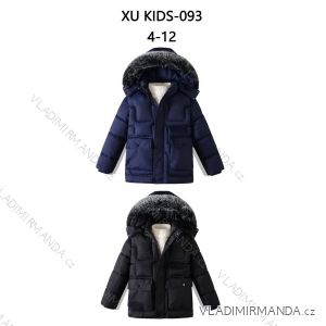 Bunda zimná s kapucňou detská dorast dievčenské (4-12 rokov) XU kids PMWAX23-093