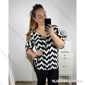 Tunika dlhý rukáv dámske (2XL/3XL ONE SIZE) TALIANSKA MóDA IM323OLIVIE