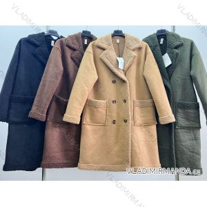 Kabát zimný s baránkom dámsky nadrozmer (XL/2XL ONE SIZE) TALIANSKA MÓDA IM423772