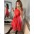 Šaty elegantné letné bez rukávov dámske (S/M/L ONE SIZE) TALIANSKA MÓDA IM923NELA/DU -   vínová
,   S/M