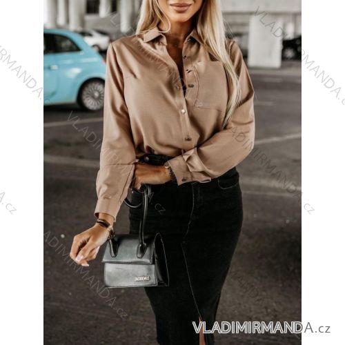 Košeľa dlhý rukáv dámska (S/M ONE SIZE) TALIANSKA MÓDA IMWGS234077