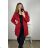 Kabát flaušový dlhý dámsky (S-XL) TALIANSKA MÓDA IMD22901