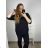 Tunika dlhý rukáv dámska nadrozměr (2XL/3XL ONE SIZE) TALIANSKÁ MÓDA IM723DIANA/DU 3XL / 4XL petrolejová