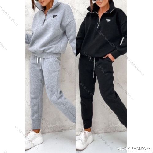 Súprava tepláková mikina a tepláky dámska (S/M ONE SIZE) TALIANSKA MÓDA IMWGB234159