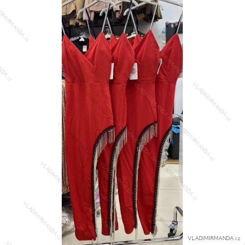 Šaty elegantné na ramienka dámske (S/M ONE SIZE) TALIANSKA MÓDA IMWAE234227