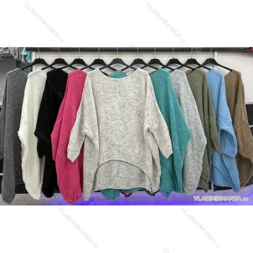 Sveter dlhý rukáv dámsky nadrozmer (XL/2XL ONE SIZE) TALIANSKA MÓDA IMWD234251