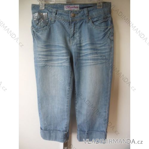 Nohavice jeans 3/4 krátke dámske (26-33) Benham BH9-220-50
