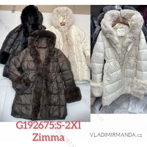 Kabát zimný s kožúškom dámsky (S-2XL) TALIANSKA MÓDA PMWGM23G192675