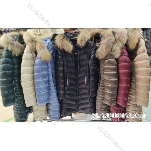 Kabát zimný s kožúškom dámsky (S-2XL) TALIANSKA MÓDA IMWWM23124