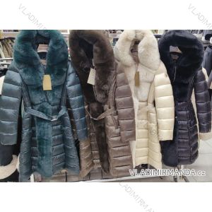 Kabát zimný s kožúškom dámsky (S-2XL) TALIANSKA MÓDA IMWWM23131