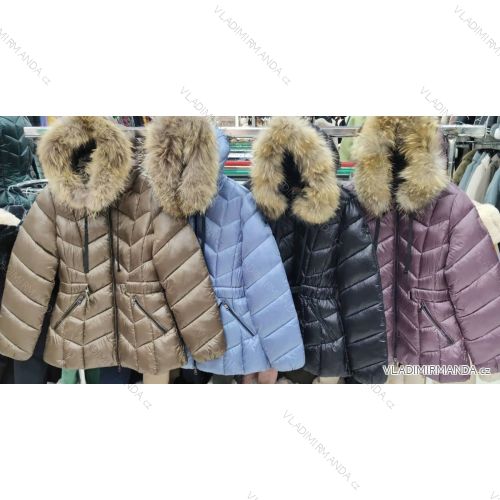 Bunda zimná s kožúškom dámska (S-2XL) TALIANSKA MÓDA IMWWM23135