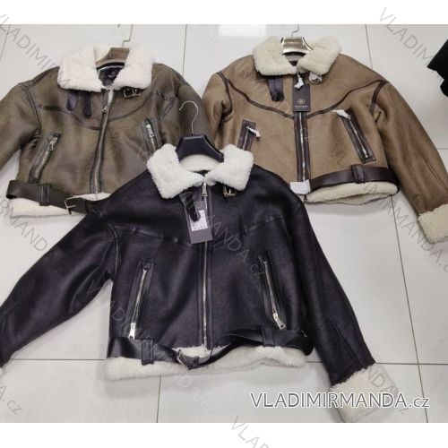 Bunda zimná s kožíškem dámska (S-2XL) TALIANSKA MÓDA IMWWM23142