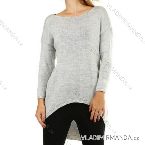 Sveter predĺžený dlhý rukáv dámsky nadrozmer (XL/2XL ONE SIZE) TALIANSKA MóDA IMD23451
