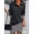 Šaty elegantný dlhý rukáv dámske (S/M ONE SIZE) TALIANSKA MÓDA IMD23809