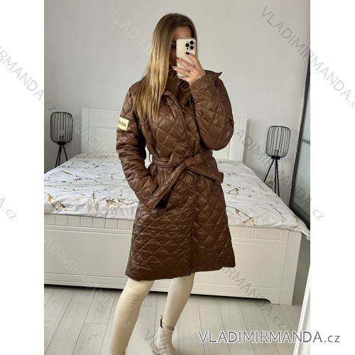 Kabát šusťákový dlhý rukáv dámsky (S/M/L ONE SIZE) TALIANSKA MÓDA IMC23471