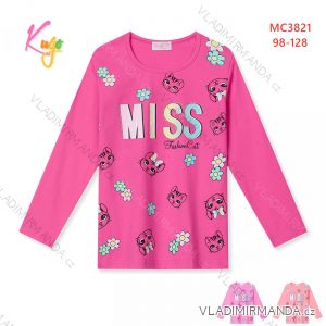 Tričko s dlhým rukávom detské dievčenské (98-128) KUGO MC3821