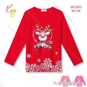 Tričko s dlhým rukávom detské dievčenské (98-128) KUGO MC3823
