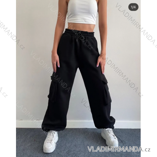 Tepláky vreckáče dlhé dámske (S/M ONE SIZE) TALIANSKA MÓDA IMPMD2330899