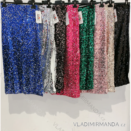 Sukňa dlhá flitrová dámska (S/M ONE SIZE) TALIANSKA MÓDA IMPMD2323206Y