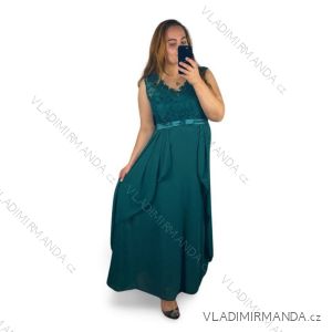 Šaty dlhé spoločenské dámske nadrozmer (XL/2XL ONE SIZE) TALIANSKA MÓDA IMM23LEILA/DR