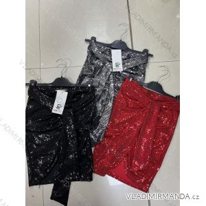 Sukňa krátka flitrová dámska (S/M ONE SIZE) TALIANSKA MÓDA IMM23EL4126