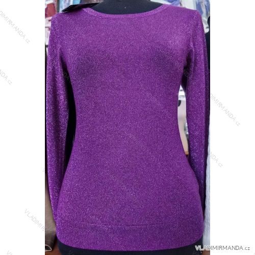 Sveter úpletový dlhý rukáv dámsky (S/M ONE SIZE) TALIANSKA MÓDA IMM23FD3003