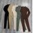 Overal dlhý rebrovaný stahující a zeštíhlující dlhý rukáv dámsky (S/M, M/L ONE SIZE) TALIANSKA MÓDA IMM23W82350
