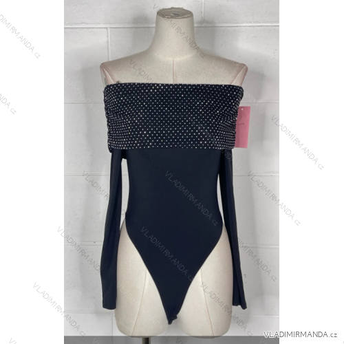 Body dlhý rukáv dámsky (S/M ONE SIZE) TALIANSKA MÓDA IMPBB23A12495
