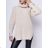 Sveter pletený predĺžený s rolákom dlhý rukáv dámsky (S/M ONE SIZE) TALIANSKA MÓDA IMM23M3289