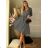 Šaty elegantné košeľové vianočné dlhý rukáv dámske (S/M ONE SIZE) TALIANSKA MÓDA IMM23M9985