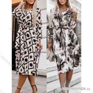 Šaty košeľové dlhý rukáv dámske (S/M ONE SIZE) TALIANSKA MÓDA IMWY23176