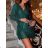 Šaty elegantné dlhý rukáv  dámske (S/M ONE SIZE) TALIANSKA MÓDA IMWGB234434