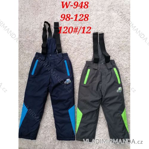Nohavice zimné otepľovačky s lackom detské chlapčenské (98-128) ACTIVE SPORT ACT23W-948