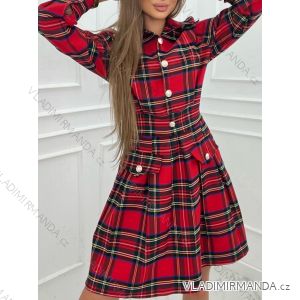 Šaty košeľové dlhý rukáv dámske (S-XL ONE SIZE) TALIANSKA MÓDA IMWAA234449