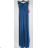 Šaty spoločenské dlhé na ramienka carmen dámske (S/M ONE SIZE) TALIANSKA MÓDA IMPBB23B23687/DUR Čierna S/M