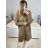 Kabát alpaka s kapucňou dlhý rukáv dámsky nadrozmer (S/M/L ONE SIZE) TALIANSKA MÓDA IMWCW23011