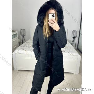 Bunda kabát s kapucňou dámska nadrozmer (M-3XL) Nat23RQW7689L