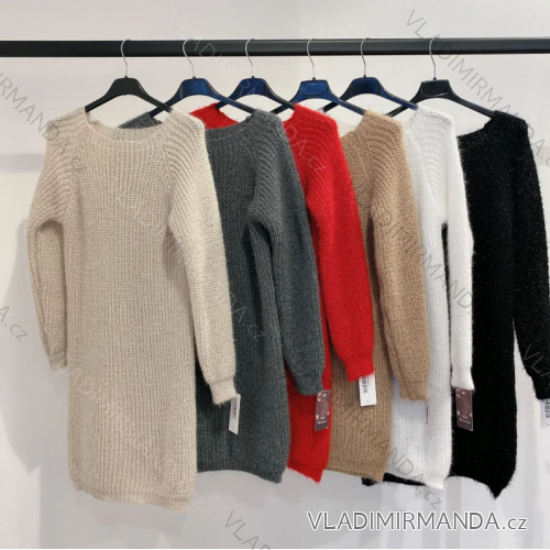 Sveter pletený dlhý rukáv dámsky (S/M ONE SIZE) TALIANSKA MÓDA IMPMD232926M