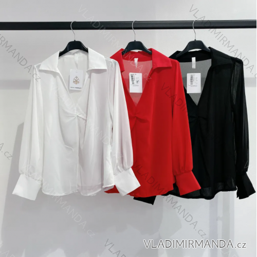 Blúzka dlhý rukáv dámska (S/M ONE SIZE) TALIANSKA MÓDA IMPMD239318N