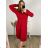 Šaty elegantný dlhý rukáv dámske (S-3XL) POLSKÁ MÓDA PMWH234411