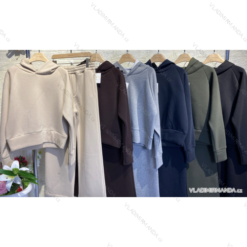 Súprava tepláky a mikina dlhý rukáv dámska (S/M ONE SIZE) TALIANSKA MÓDA IMPGM239514